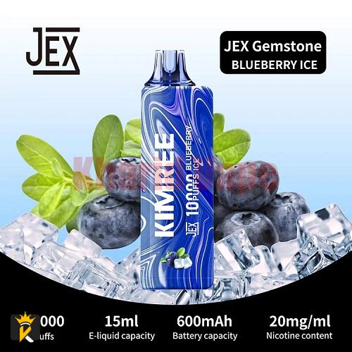 پاد یکبار مصرف بلوبری یخ جکس گرینید مدل KIMREE <br><span>JEX Grenade Blueberry Ice 10000 puffs</span>
